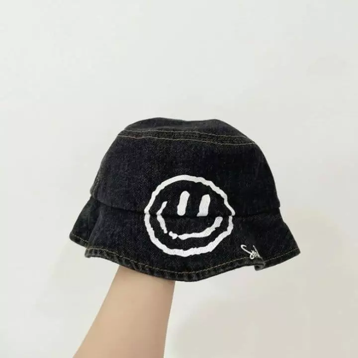 Miso - Korean Children Fashion - #kidsstore - Smile Dneim Bucket Hat - 3