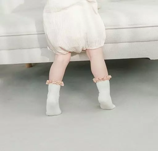 Miso - Korean Children Fashion - #kidzfashiontrend - Check Frill Socks - 3