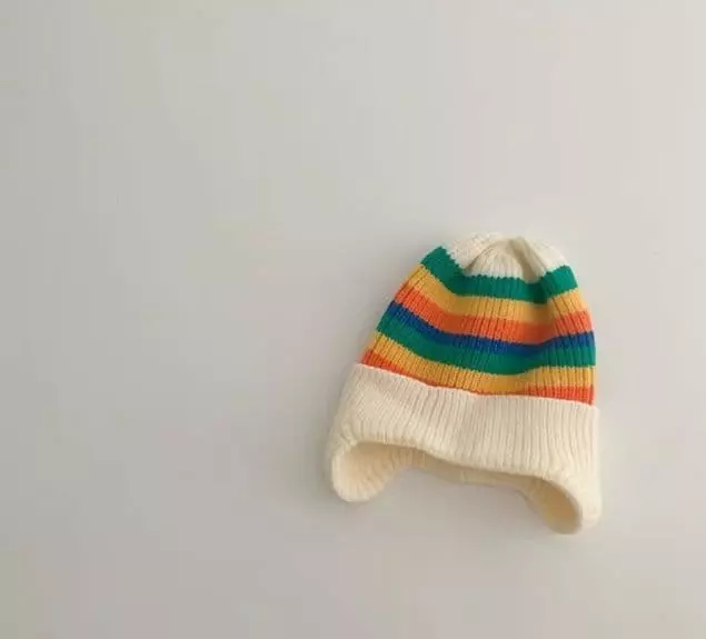 Miso - Korean Children Fashion - #littlefashionista - Stripes Ears Hat - 5