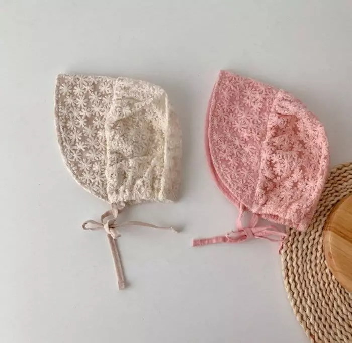 Miso - Korean Children Fashion - #magicofchildhood - Small Lace Bonnet Hat - 8
