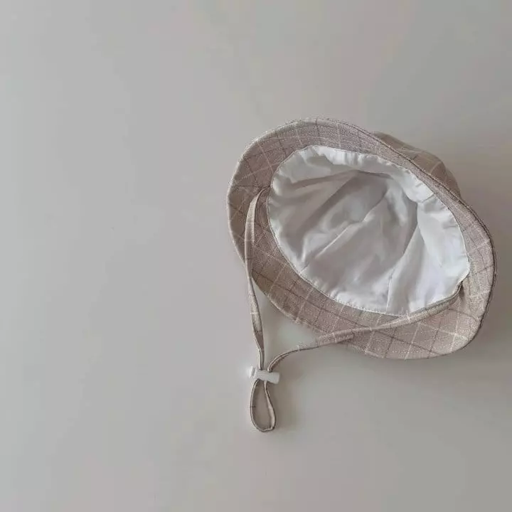 Miso - Korean Children Fashion - #minifashionista - Bebe Check Bucket Hat - 10