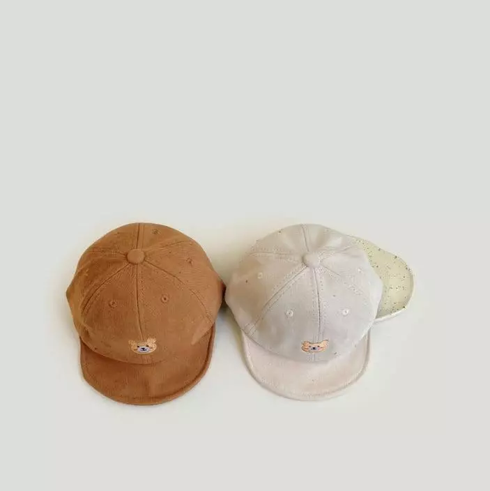 Miso - Korean Children Fashion - #magicofchildhood - Bear Emroidery Cap - 4