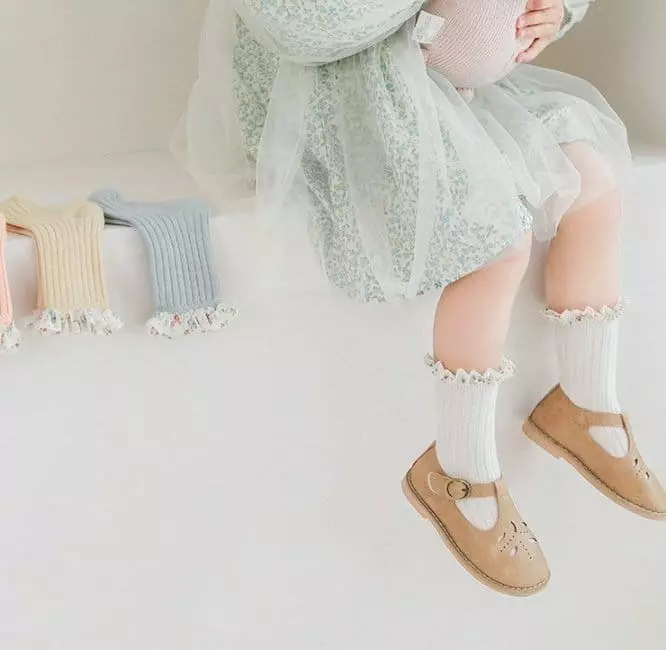 Miso - Korean Children Fashion - #minifashionista - Small Flower Socks - 8