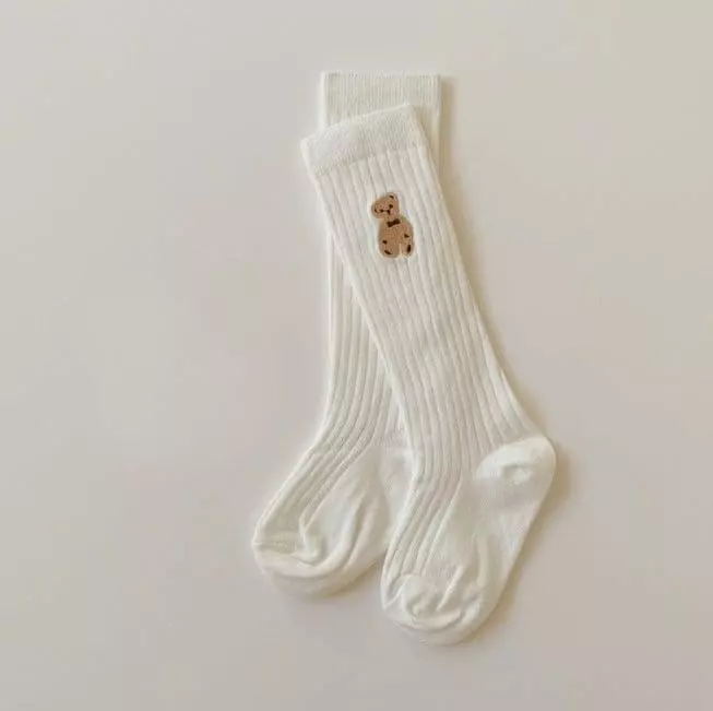 Miso - Korean Children Fashion - #todddlerfashion - Bear Knee Socks - 9
