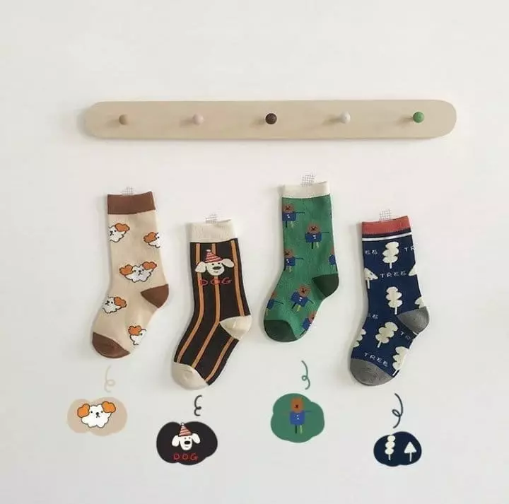 Miso - Korean Children Fashion - #todddlerfashion - Cartoon Socks - 2