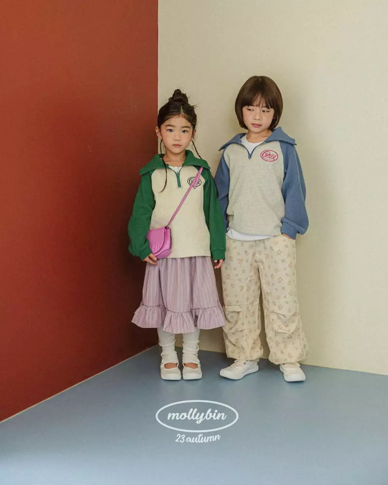Mollybin - Korean Children Fashion - #discoveringself - Waffle Sweatshirt - 10
