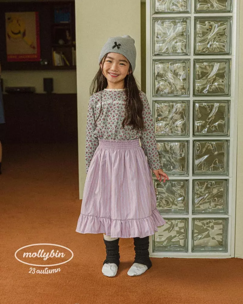 Mollybin - Korean Children Fashion - #kidsstore - Smocked Banding Skirt - 4