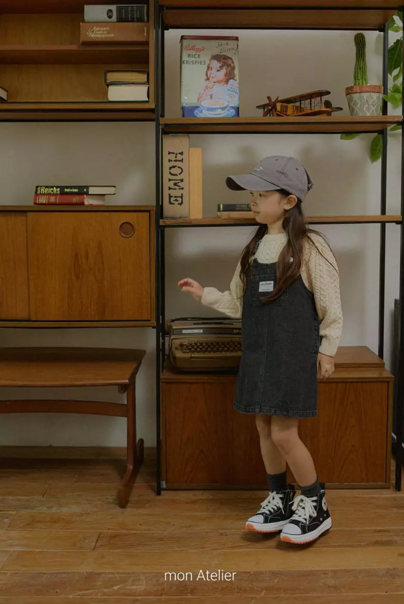 Mon Atelier - Korean Children Fashion - #childofig - Denim One-piece - 3