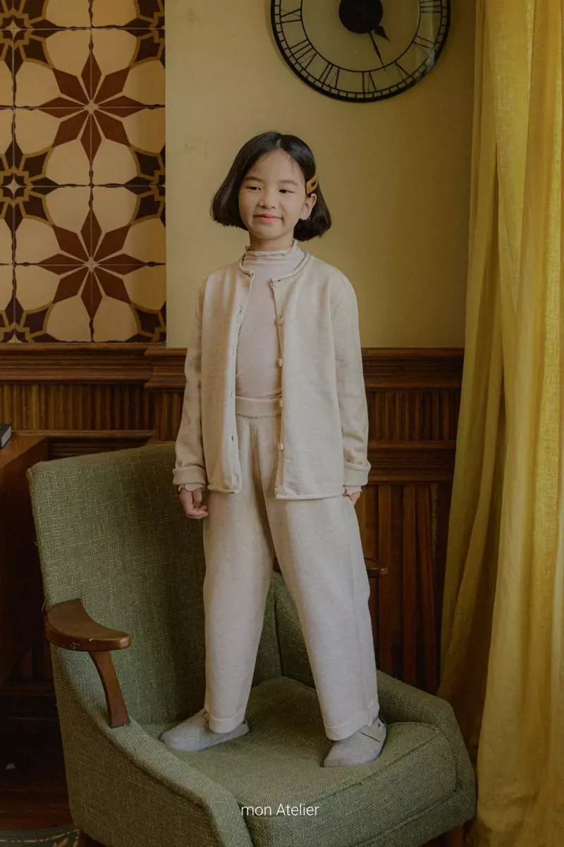 Mon Atelier - Korean Children Fashion - #designkidswear - Ggisa Knit Top Bottom Set - 7