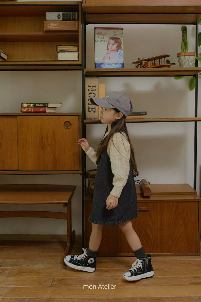 Mon Atelier - Korean Children Fashion - #designkidswear - Denim One-piece - 5