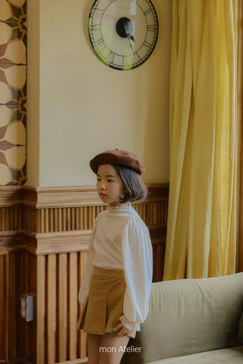 Mon Atelier - Korean Children Fashion - #discoveringself - Eyelet Lace Tee - 3