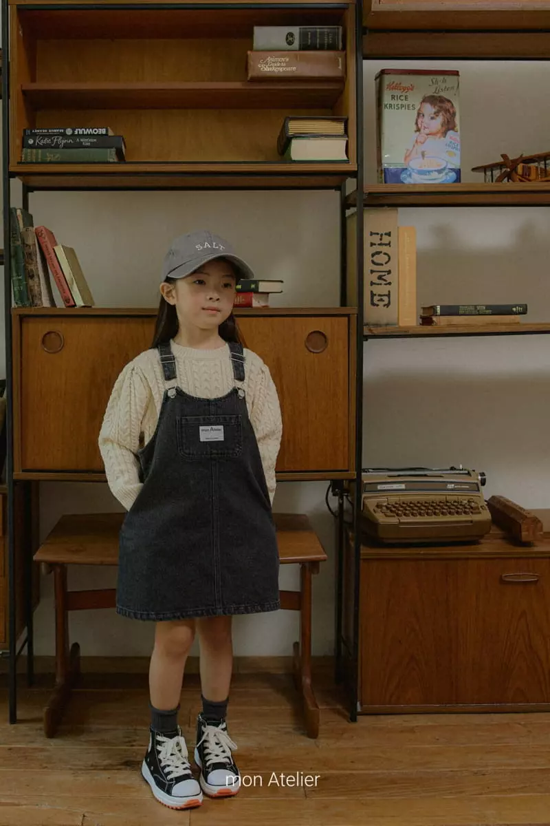 Mon Atelier - Korean Children Fashion - #stylishchildhood - Denim One-piece - 2