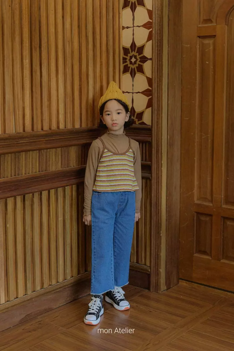 Mon Atelier - Korean Children Fashion - #todddlerfashion - Pom Bustier - 8