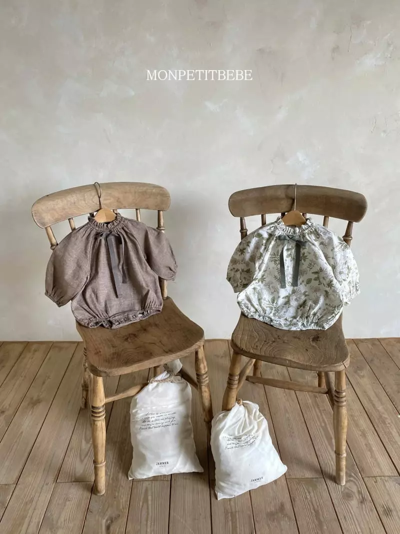 Mon Petit Bebe - Korean Baby Fashion - #babygirlfashion - Ribbon Bodysuit