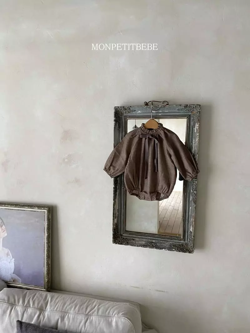 Mon Petit Bebe - Korean Baby Fashion - #babylifestyle - Ribbon Bodysuit - 2