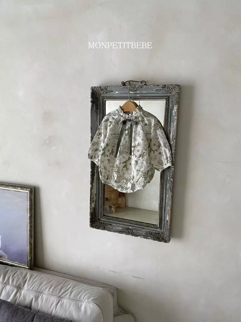 Mon Petit Bebe - Korean Baby Fashion - #babyoninstagram - Ribbon Bodysuit - 3