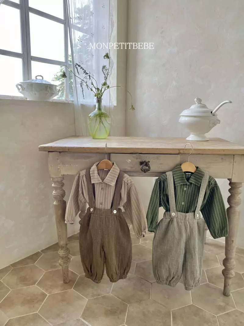 Mon Petit Bebe - Korean Children Fashion - #kidsshorts - Button Leve Pants - 8