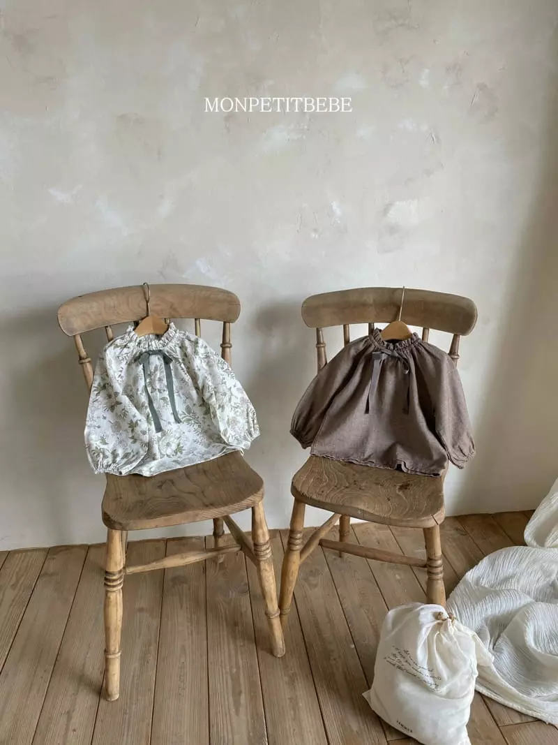 Mon Petit Bebe - Korean Children Fashion - #minifashionista - Ribbon Blouse - 4