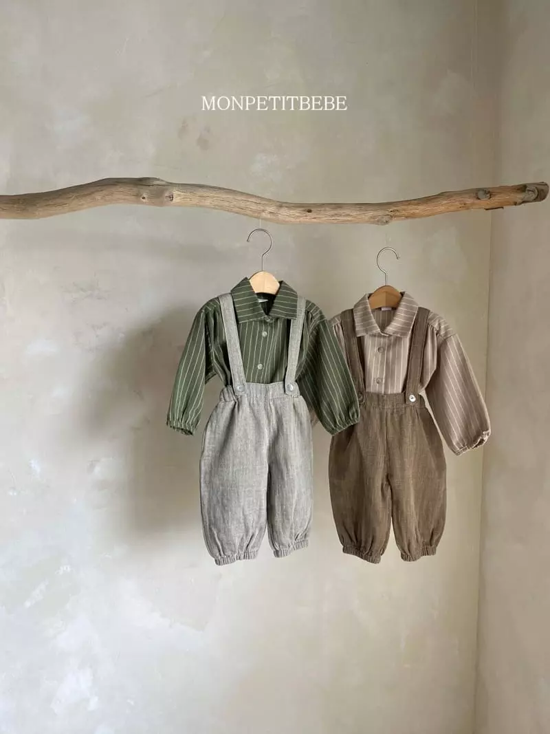 Mon Petit Bebe - Korean Children Fashion - #prettylittlegirls - Button Leve Pants