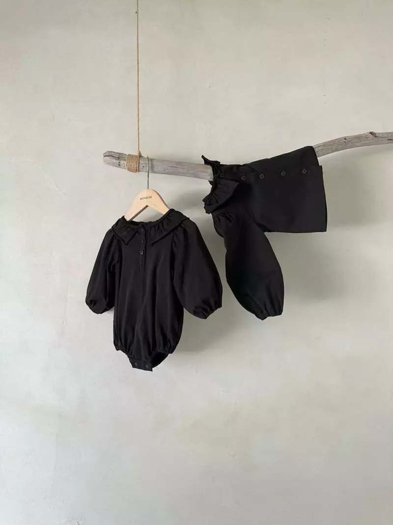 Monbebe - Korean Baby Fashion - #babygirlfashion - Cutting Frill Bodysuit - 11
