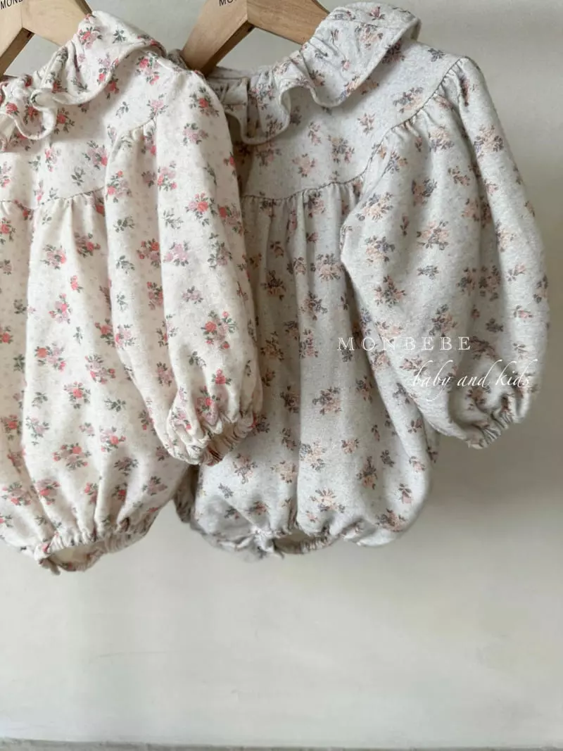 Monbebe - Korean Baby Fashion - #babygirlfashion - Ellder Flower Bodysuit - 3