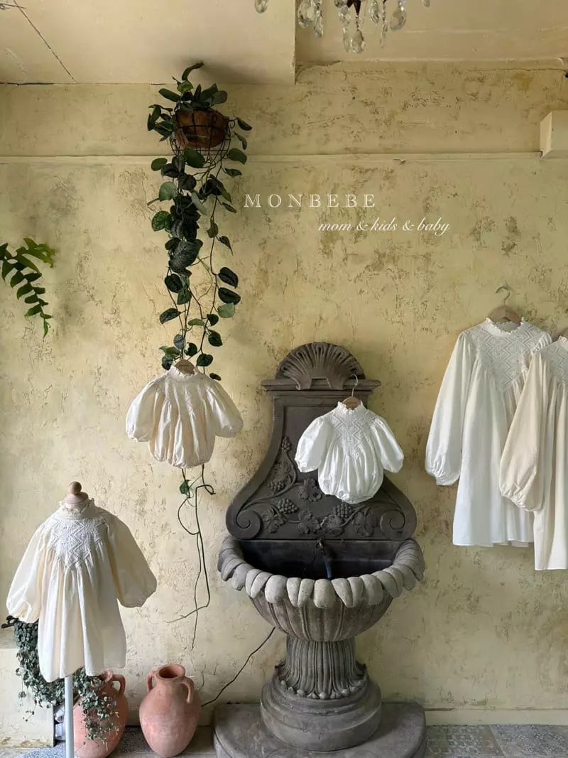 Monbebe - Korean Baby Fashion - #babyoninstagram - Benesa Lace Bodysuit - 6