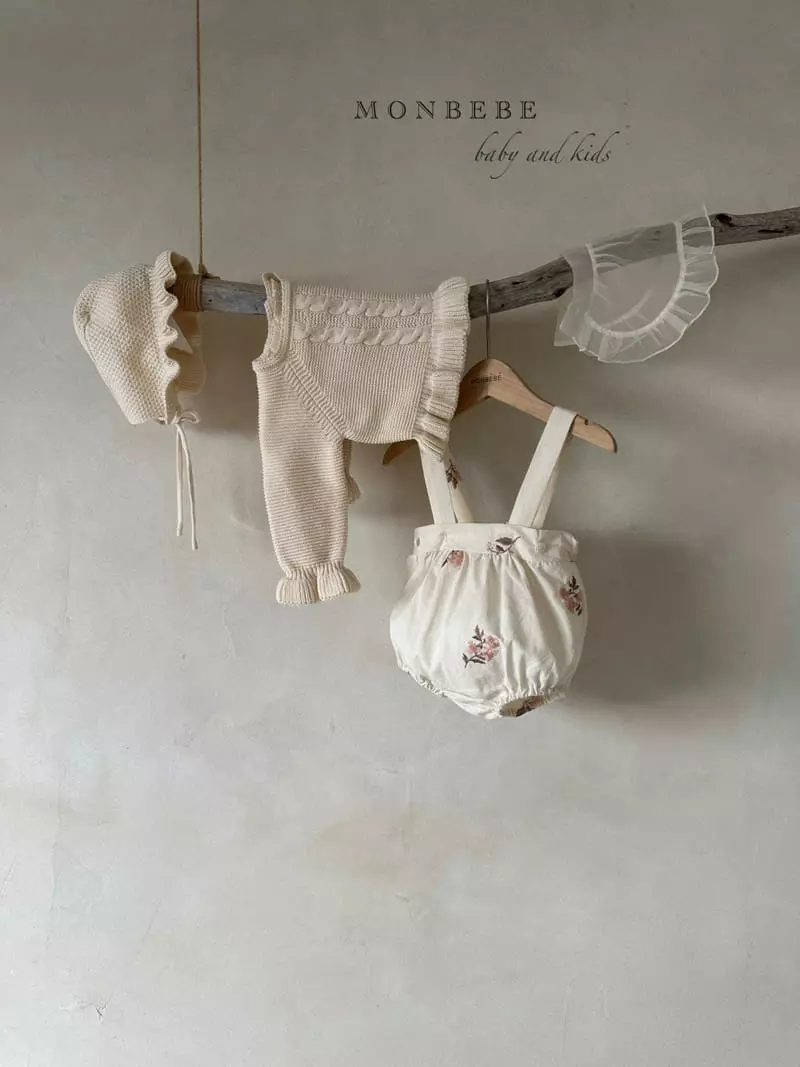 Monbebe - Korean Baby Fashion - #babyoninstagram - Apron Lolo Dungarees Bloomer - 2