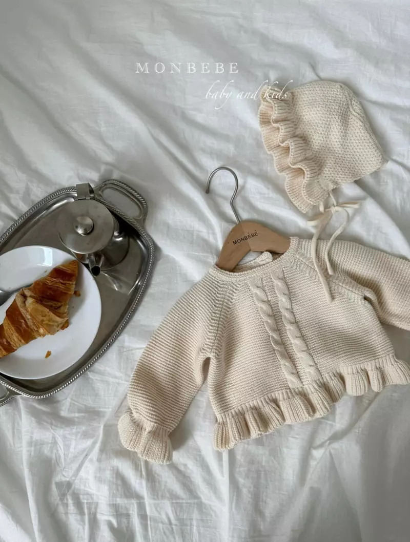 Monbebe - Korean Baby Fashion - #babyootd - Olivia Knit Bonnet - 5
