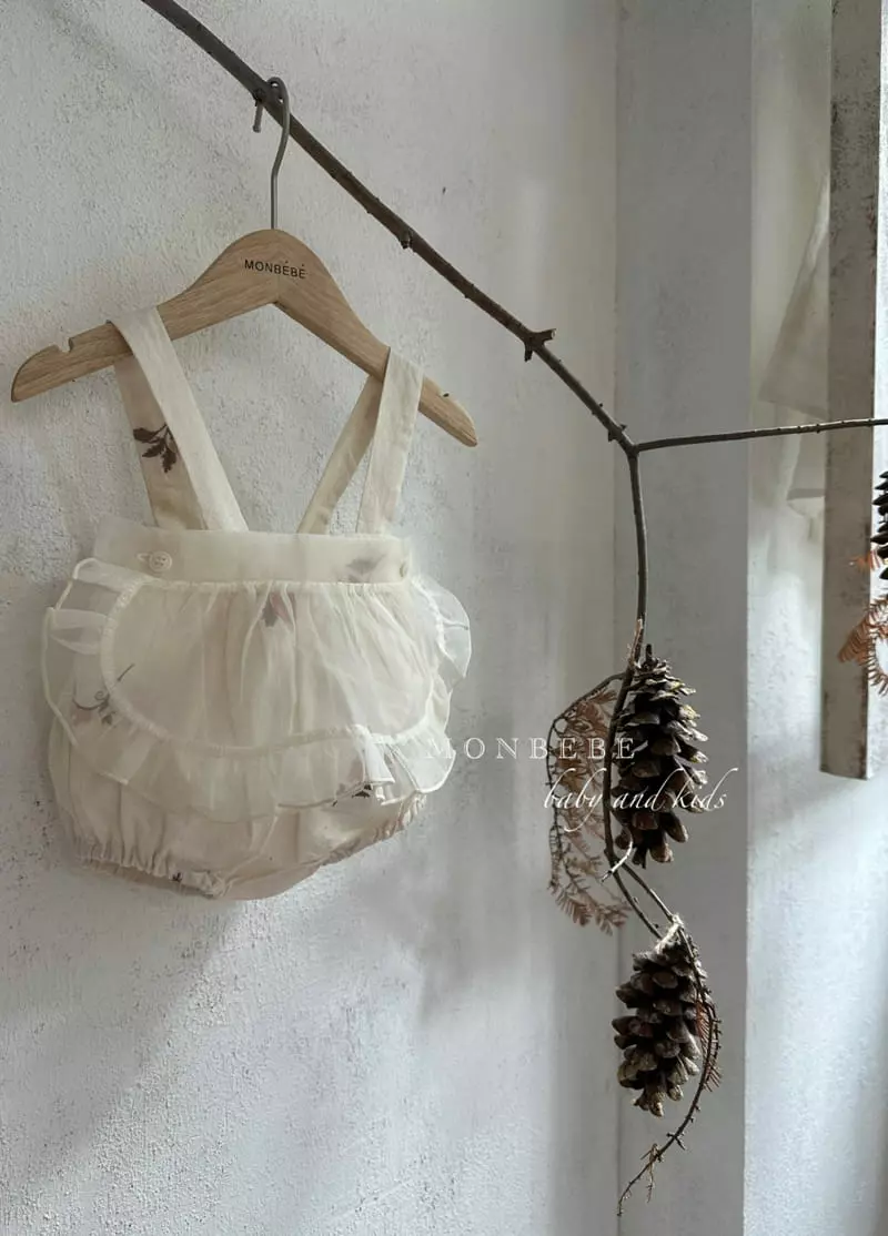 Monbebe - Korean Baby Fashion - #babyootd - Apron Lolo Dungarees Bloomer - 3