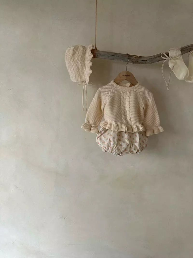 Monbebe - Korean Baby Fashion - #babyoutfit - Olivia Knit Bonnet - 6