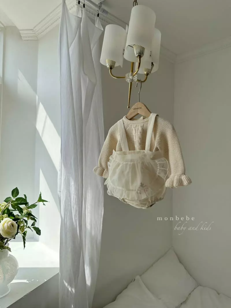 Monbebe - Korean Baby Fashion - #babyootd - Apron Lolo Dungarees Bloomer - 4