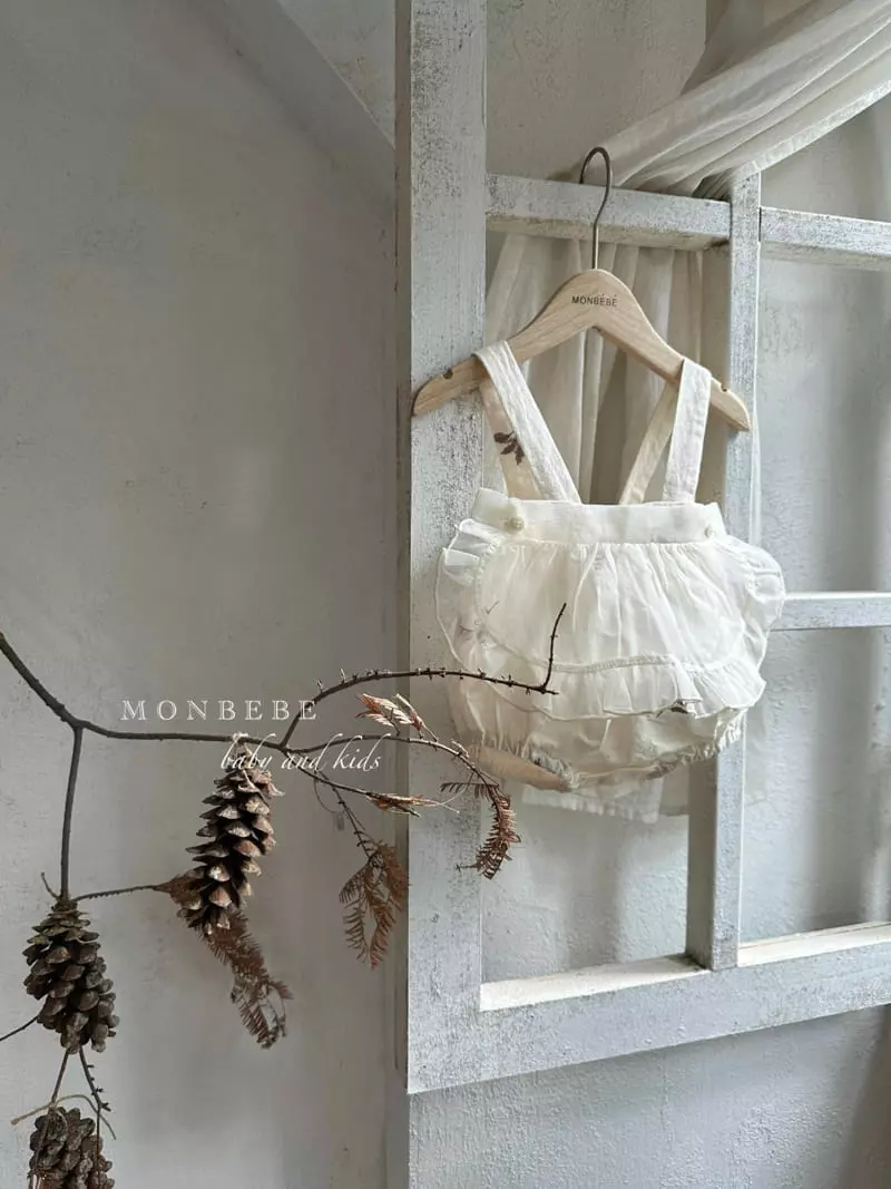 Monbebe - Korean Baby Fashion - #babyoutfit - Apron Lolo Dungarees Bloomer - 5