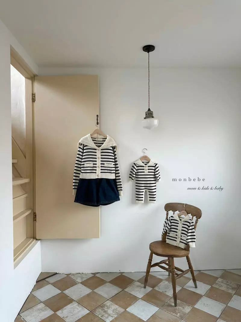 Monbebe - Korean Baby Fashion - #onlinebabyboutique - Mue Knit Cardigan Mom - 6