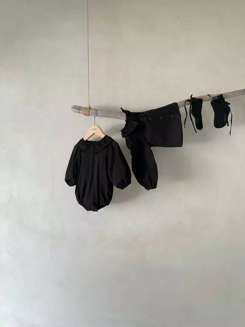 Monbebe - Korean Baby Fashion - #onlinebabyboutique - Cutting Frill Bodysuit - 4