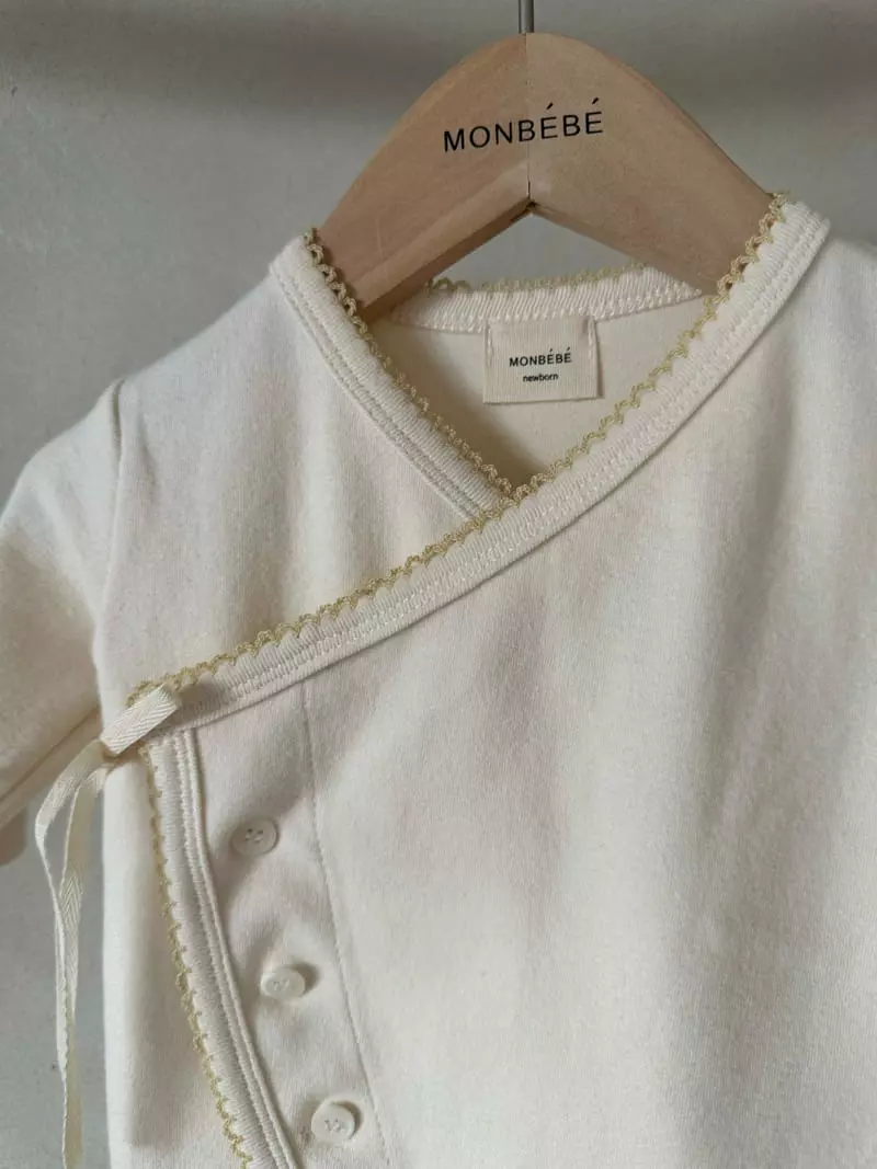 Monbebe - Korean Baby Fashion - #smilingbaby - Pin Coat Bunny Bodysuit with Bonnet - 12