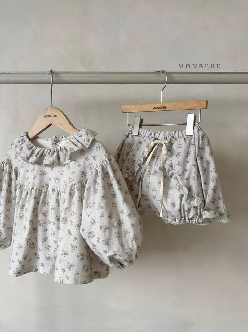 Monbebe - Korean Children Fashion - #discoveringself - Ellder Flower Blouse - 2
