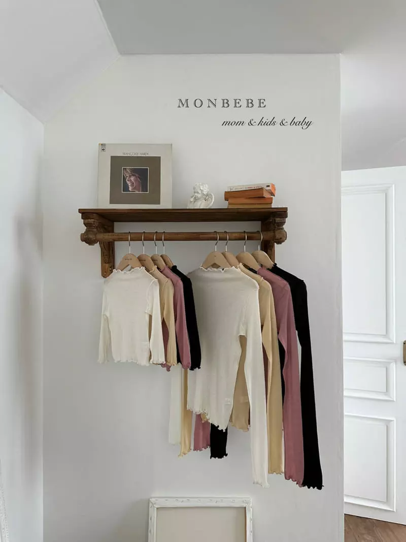 Monbebe - Korean Women Fashion - #restrostyle - New Wave Turtleneck Tee Mom - 2