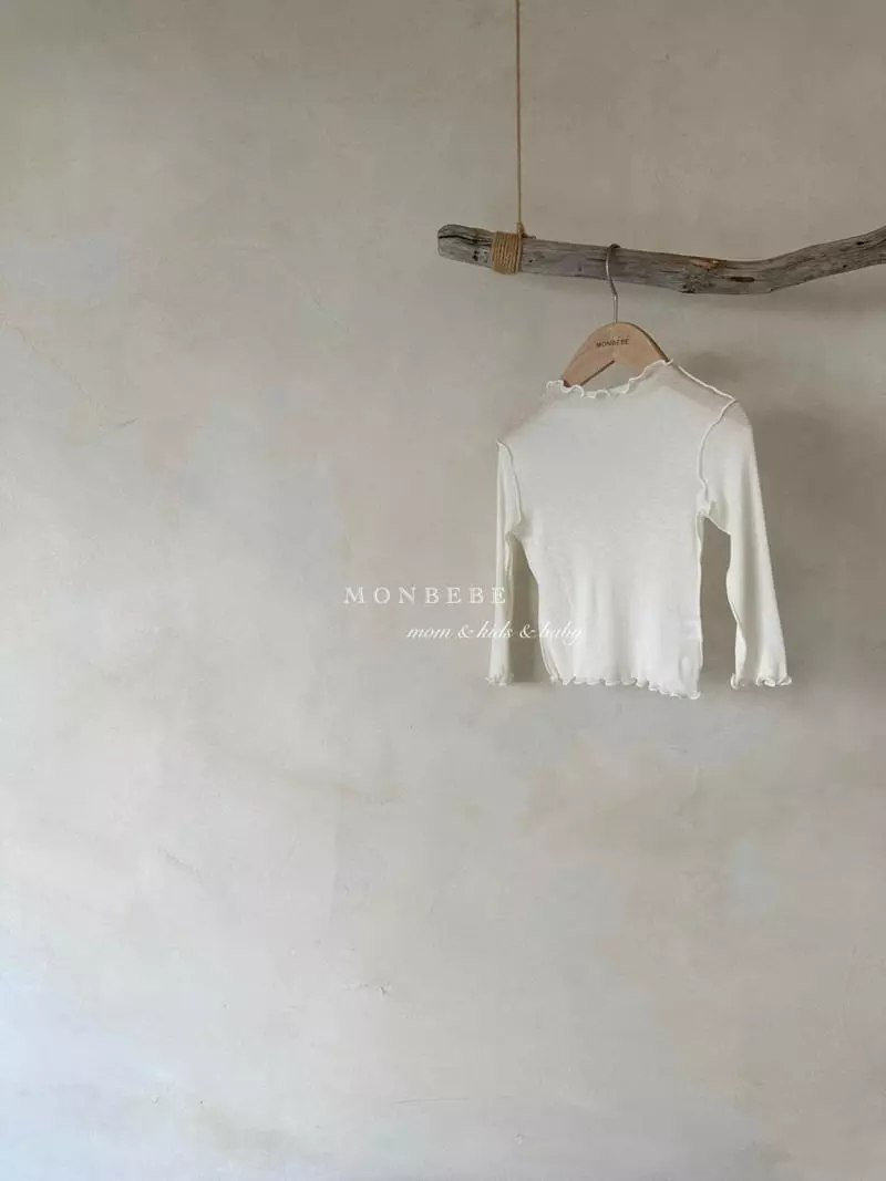 Monbebe - Korean Women Fashion - #romanticstyle - New Wave Turtleneck Tee Mom - 4