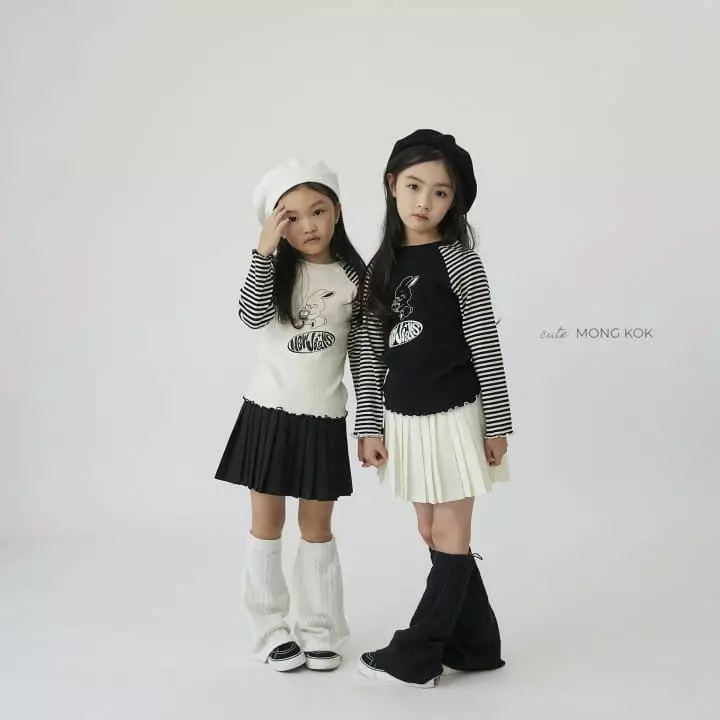 Mong Kok - Korean Children Fashion - #prettylittlegirls - Wapen Wrinkle Skirt Leggings
