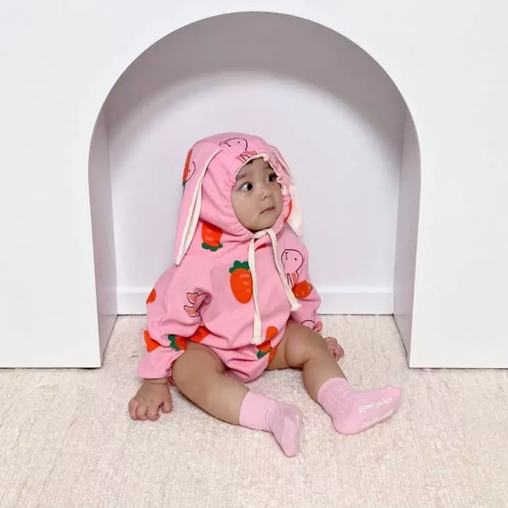 Moran - Korean Baby Fashion - #babyboutique - Carrot Bodysuit - 6