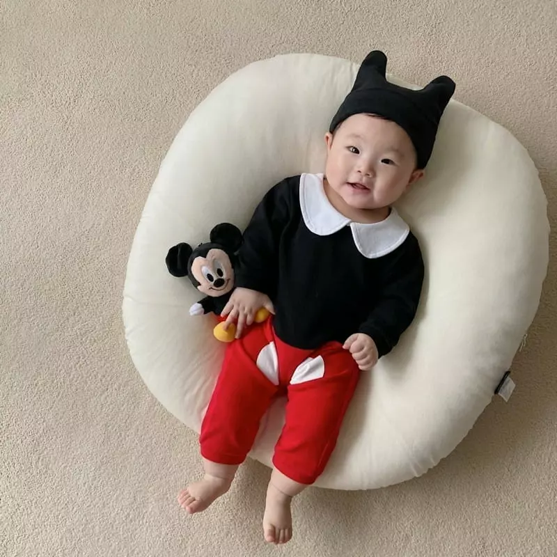 Moran - Korean Baby Fashion - #babyfever - Collar M Bodysuit - 11