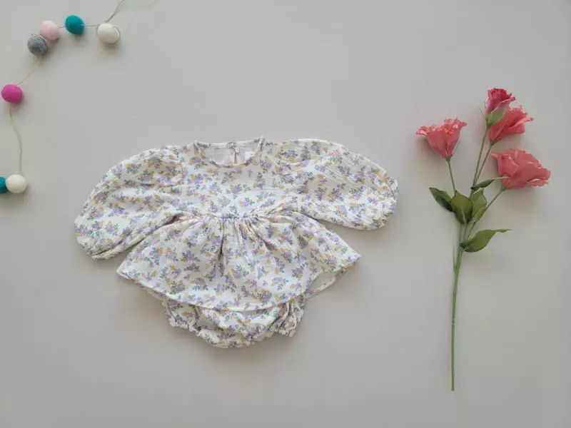 Moran - Korean Baby Fashion - #babyfever - Cuty Bloomer Set - 7