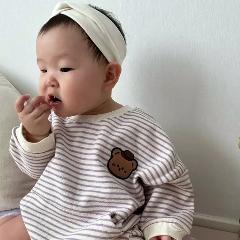 Moran - Korean Baby Fashion - #babyfever - Pocket Bear Bodysuit