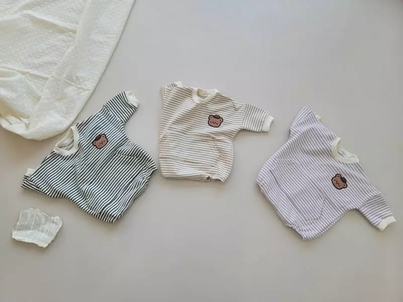 Moran - Korean Baby Fashion - #babylifestyle - Pocket Bear Bodysuit - 3