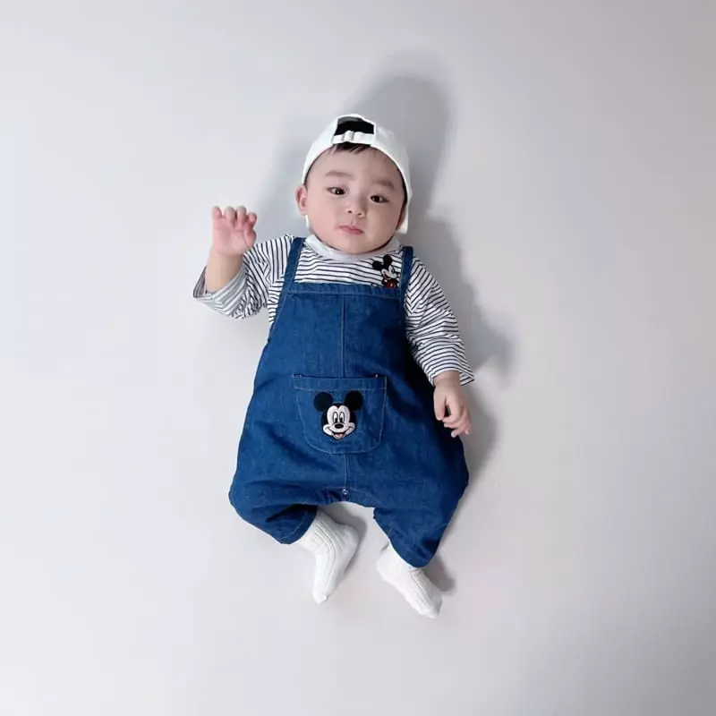 Moran - Korean Baby Fashion - #babyoninstagram - Pocket M Bodysuit - 6