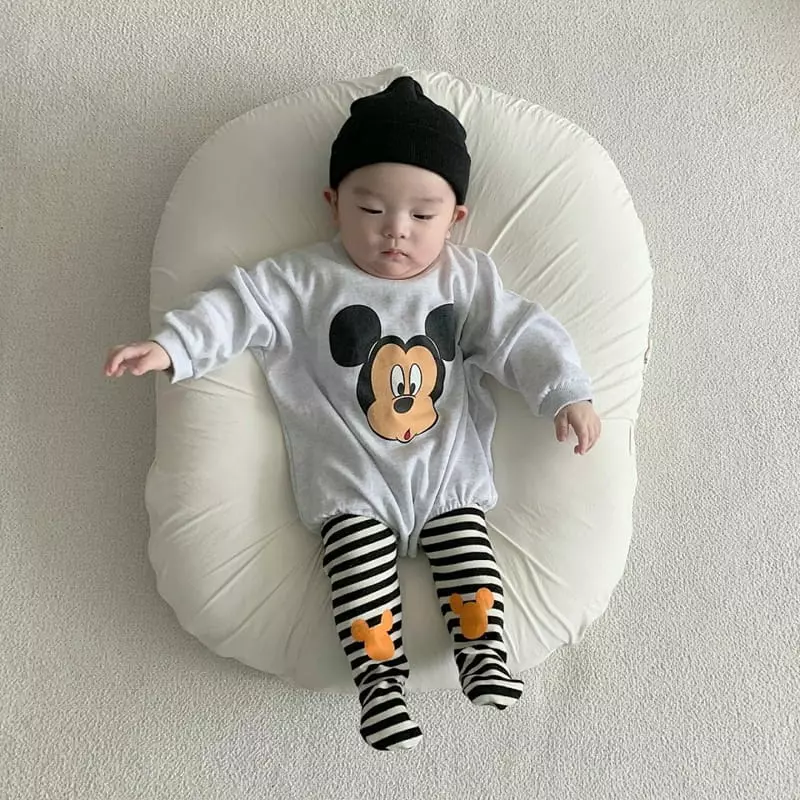 Moran - Korean Baby Fashion - #babyoninstagram - Hi Sweatshirt Bodysuit - 2
