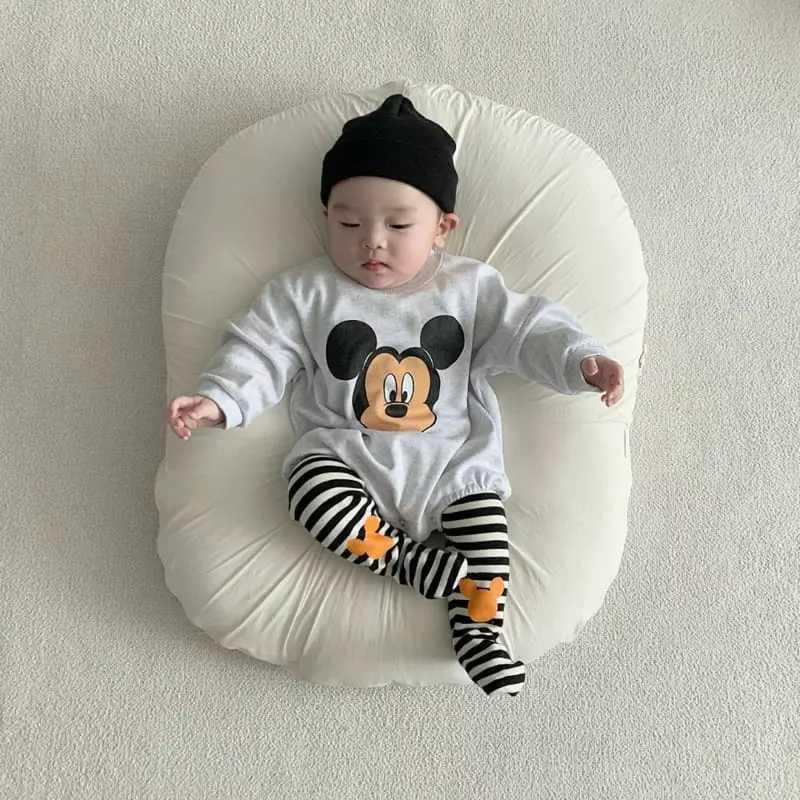Moran - Korean Baby Fashion - #babyootd - Hi Sweatshirt Bodysuit - 3