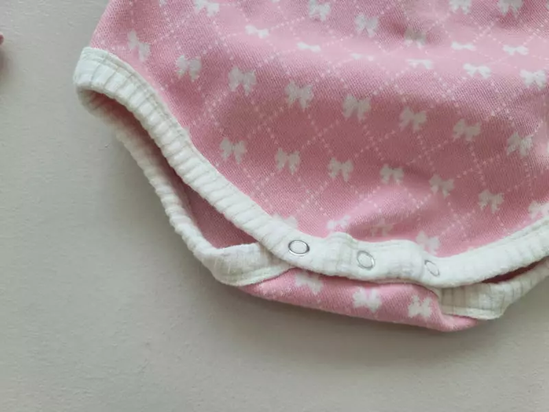 Moran - Korean Baby Fashion - #babyoutfit - Ribbon Cardigan Set - 5