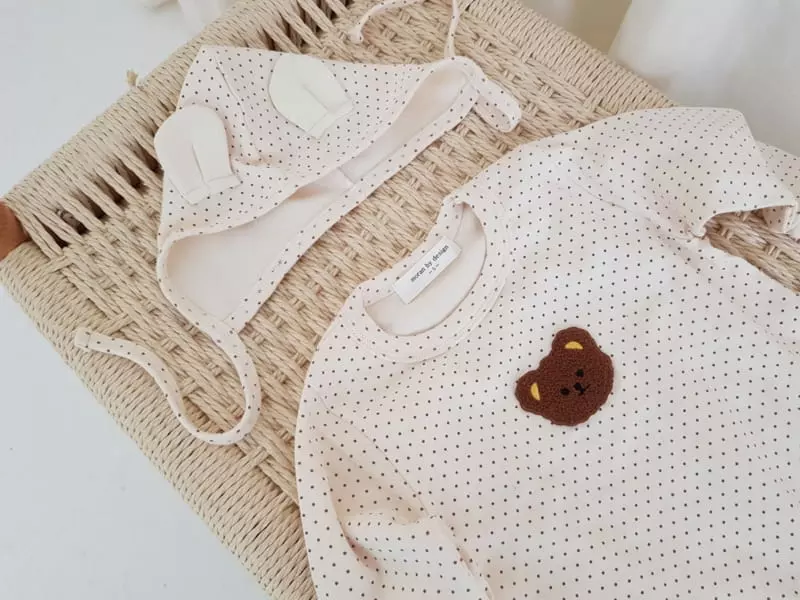 Moran - Korean Baby Fashion - #onlinebabyboutique - Bear Bodysuit - 4