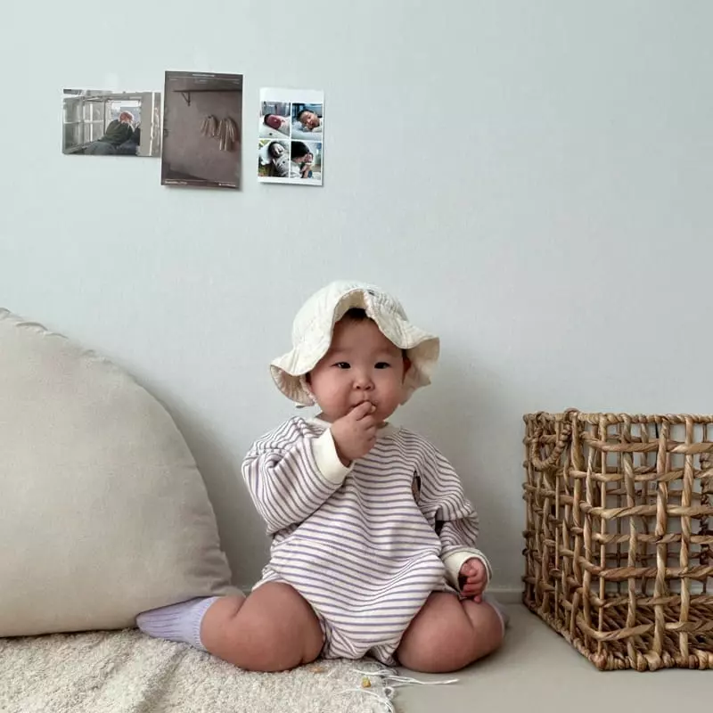 Moran - Korean Baby Fashion - #onlinebabyshop - Pocket Bear Bodysuit - 10